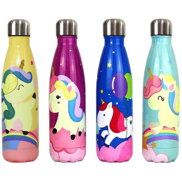 Fun Patterns Stainless Steel Water Bottles For Kids