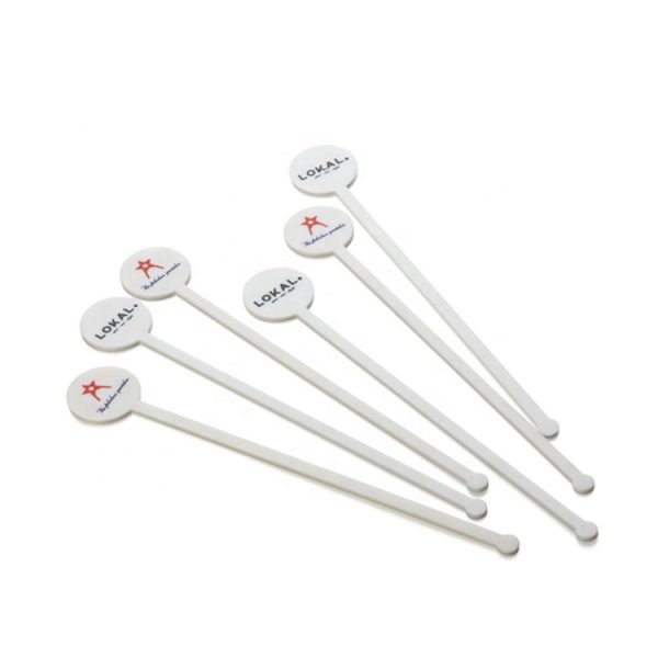 Round Top Plastic Drink Stirrers For Party