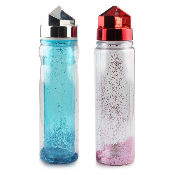 Drinking Bottle With Glitter