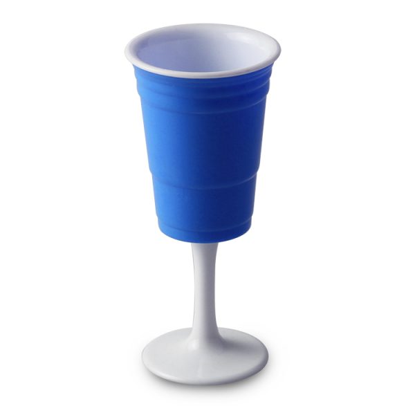 blue reusable solo cup