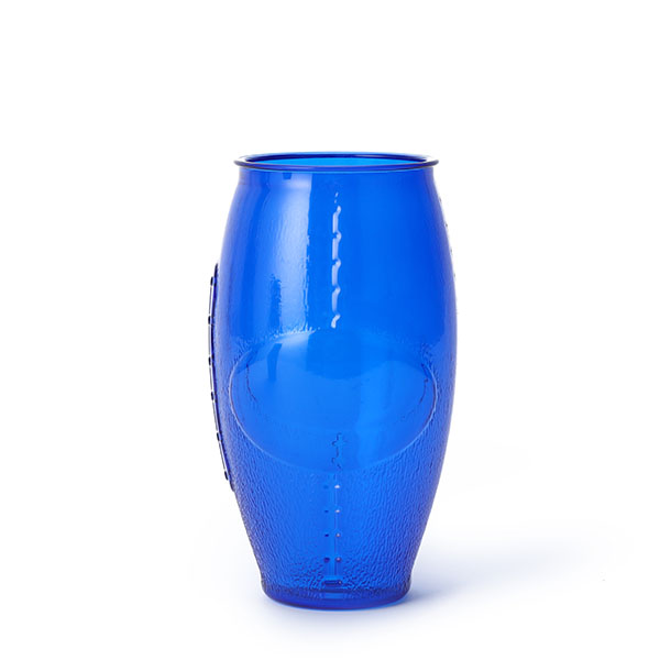 blue rugby Ball Shape Clear Plastic Beer Mugs